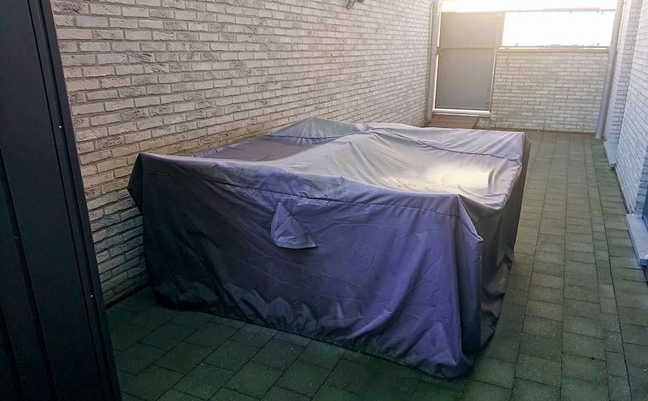 Metalen tuinset voor 6 personen, Tuin en Terras, Tuinsets en Loungesets, Ophalen, Overige materialen, 6 zitplaatsen, Zo goed als nieuw