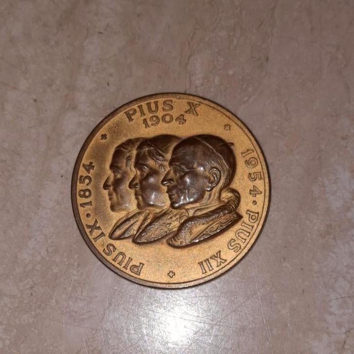 Muntstuk Vaticaan / medaille Paus Pius IX - XII, Postzegels en Munten, Ophalen of Verzenden