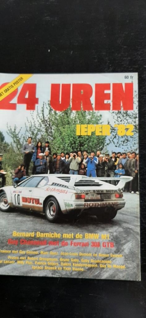Programma boekje  van 24 uren Ieper 1982, Boeken, Ophalen of Verzenden, Zo goed als nieuw