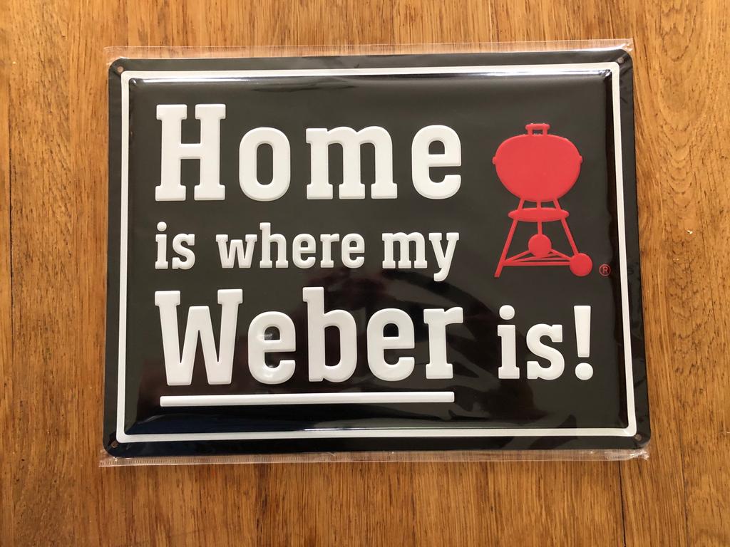 WEBER BBQ wandplaat 38 op 27 cm, Huis en Inrichting, Ophalen of Verzenden, Nieuw