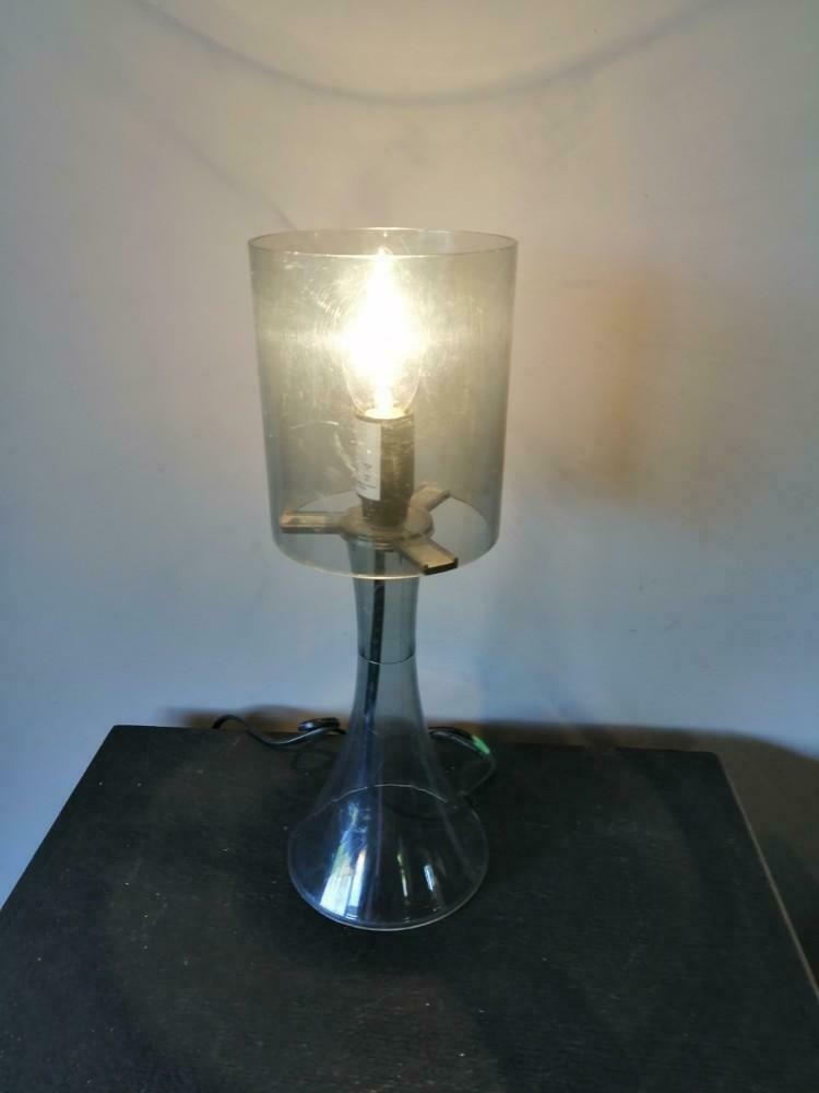 Pop-Art grijze lamp 1980's, Ophalen of Verzenden