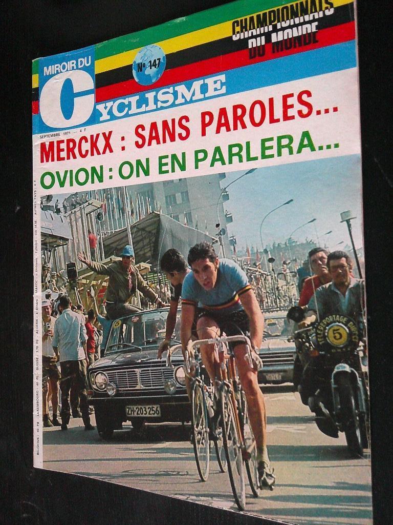 miroir du cyclisme 1971 WK Mendrisio Eddy Merckx, Envoi, Utilisé