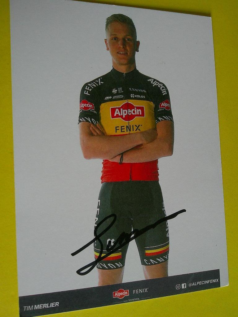 wielerkaart 2020 team alpecin  tim merlier signe, Envoi, Comme neuf