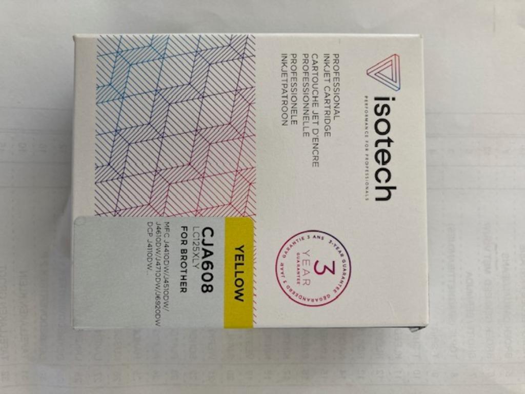 inktcartridge voor Brother - geel, Computers en Software, Printerbenodigdheden, Ophalen of Verzenden, Nieuw, Cartridge, Isotech