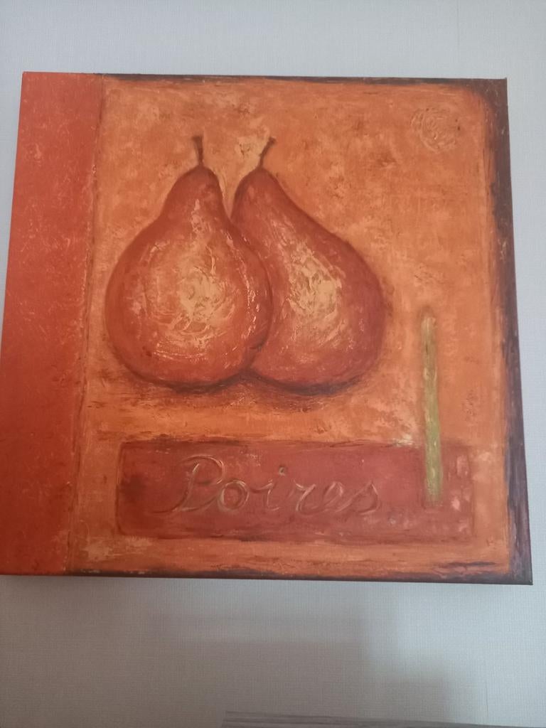 SCHILDERIJ 50CM BIJ 50CM PEREN, Ophalen