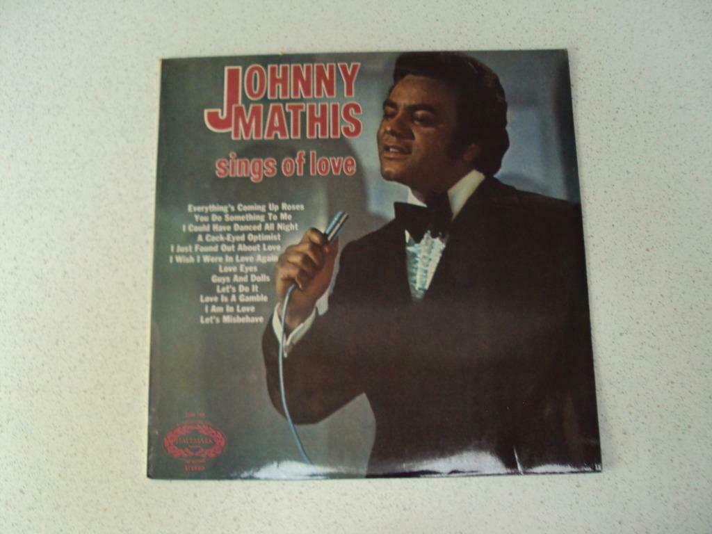 LP "Johnny Mathis" Sings Of Love Reissue anno 1971., CD & DVD, Vinyles | Pop, 12 pouces, Enlèvement ou Envoi