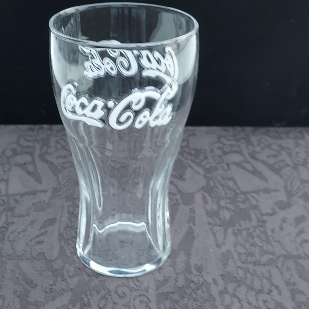 Coca Cola Emaille glazen 27cl 6st voor 10 euro, Ophalen, Zo goed als nieuw, Frisdrankglas