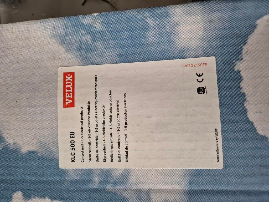 KLC-500 24 volt voeding voor Velux Rolluiken., Doe-het-zelf en Bouw, Ophalen of Verzenden, Zo goed als nieuw