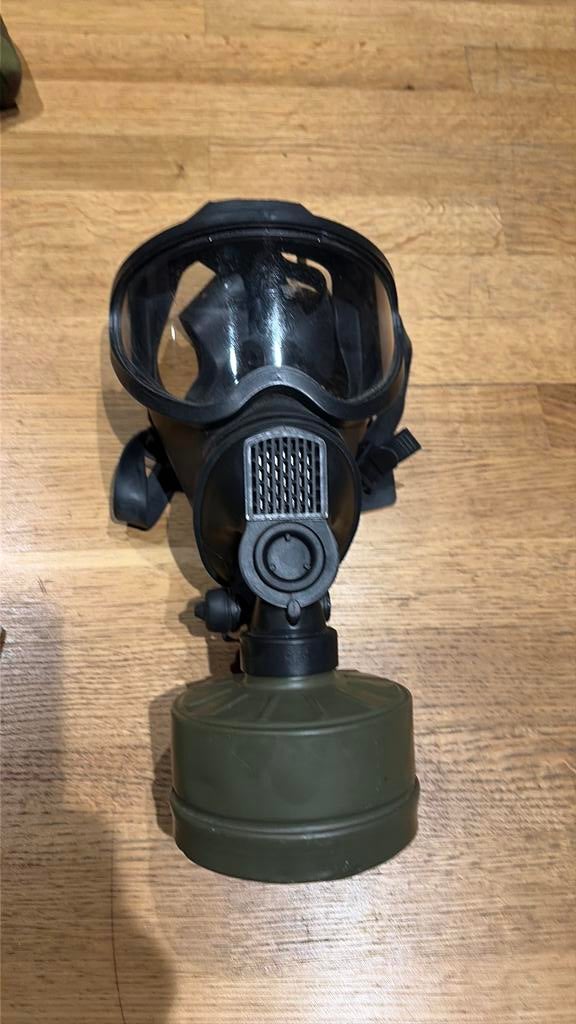 Gasmasker belgisch leger, Verzamelen, Ophalen, Landmacht, Kleding of Schoenen