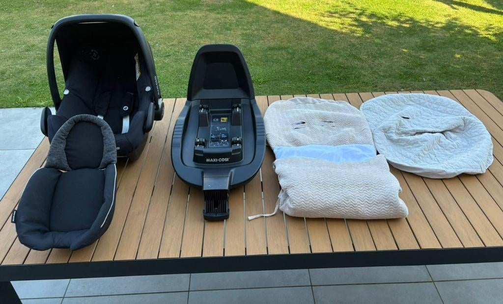 Maxi-Cosi Rock Black avec housses Family Fix 2.2, Enlèvement ou Envoi, Utilisé, Maxi-Cosi, Isofix