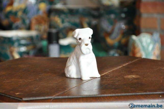 chien fox terrier en faience milou, Enlèvement