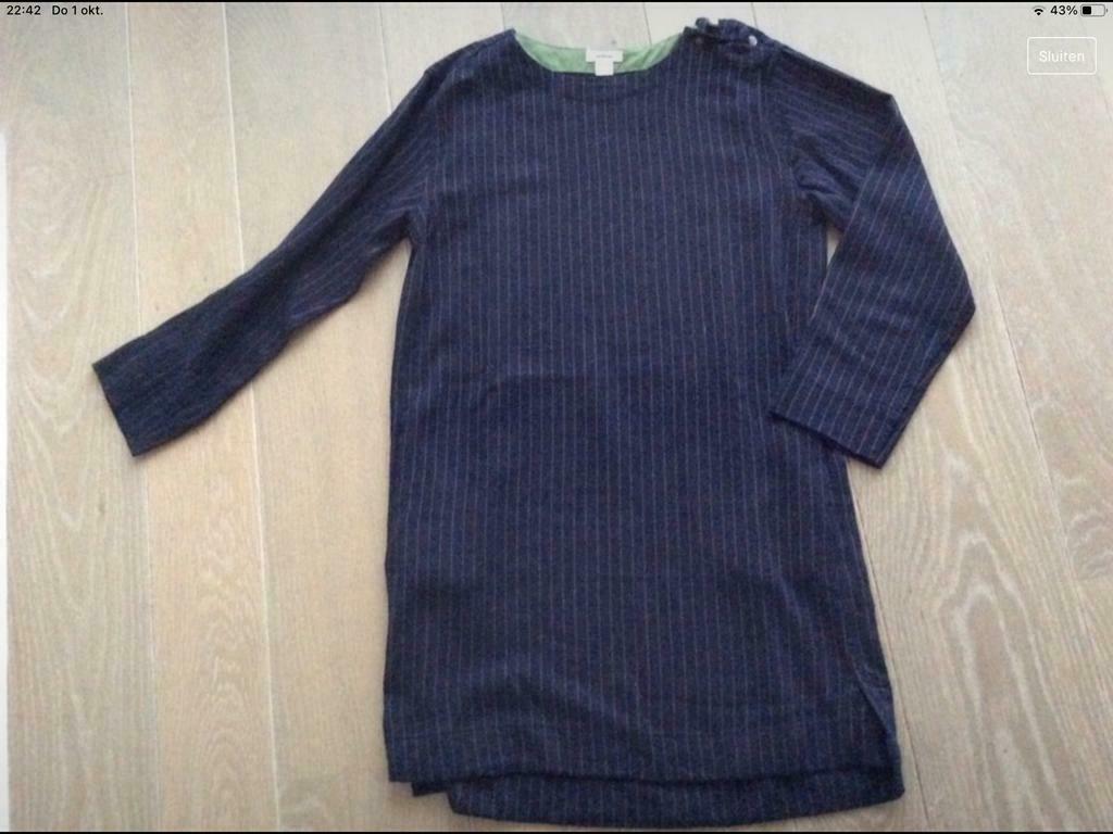 Mooie jurk belletjes 14 jaar, donkerblauw, Kinderen en Baby's, Kinderkleding | Maat 164, Zo goed als nieuw, Jurk of Rok, Bellerose