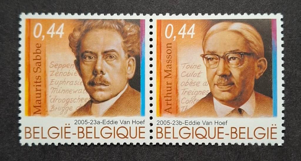 Belgique : COB 3464/65 ** Littérature populaire 2005., Sans timbre, Neuf, Enlèvement ou Envoi, Non oblitéré
