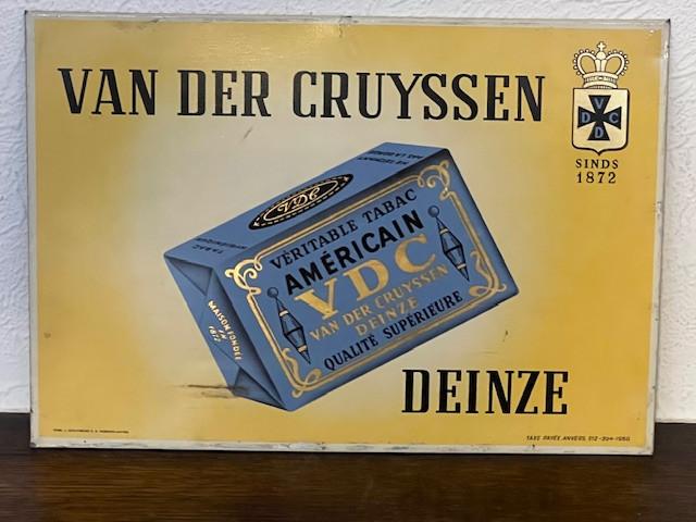 Panneau publicitaire en tôle pour VDC Van Der Cruyssen, Enlèvement