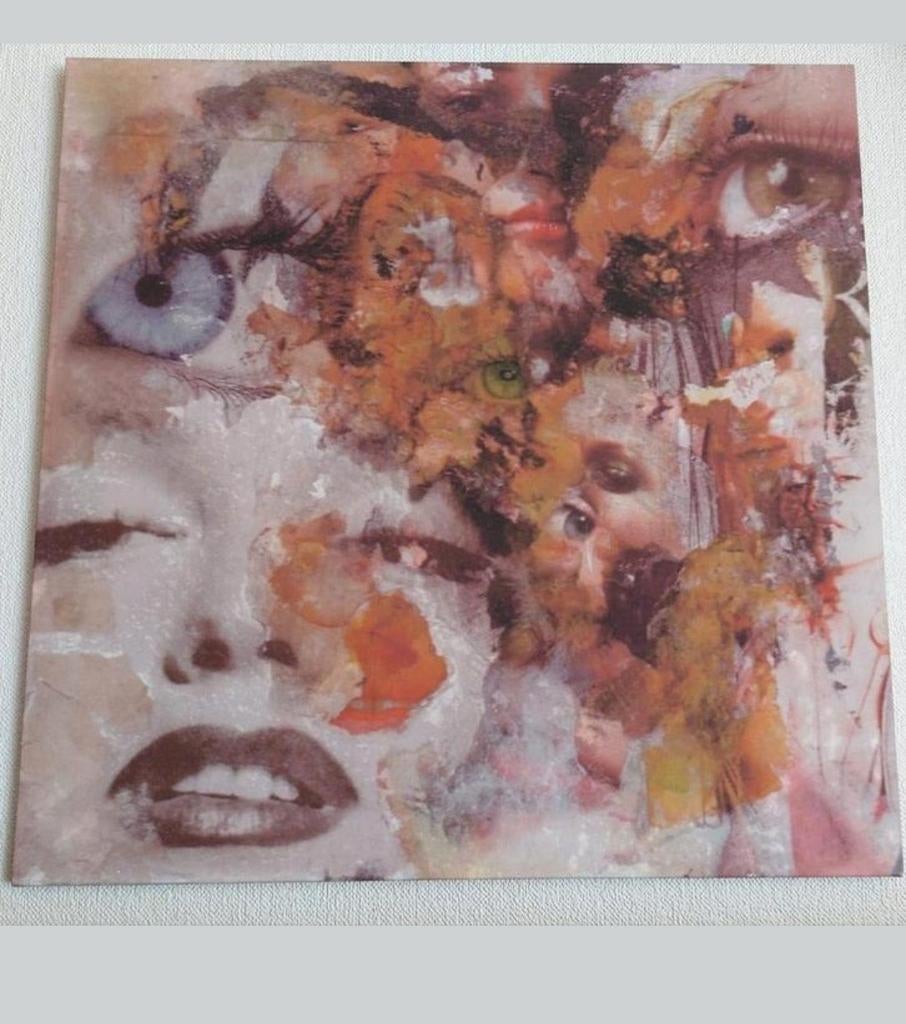Collage op canvas, Antiek en Kunst, Ophalen