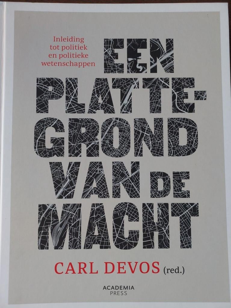 Carl Devos - Een plattegrond van de macht 2023, Boeken, Politiek en Maatschappij, Ophalen of Verzenden, Zo goed als nieuw, Carl Devos