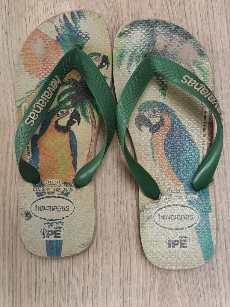Havaianas slippers maat 33/34, Enlèvement, Utilisé