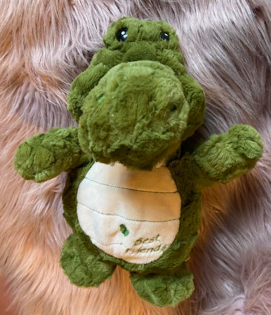 Handpop krokodil van Nicotoy, Kinderen en Baby's, Ophalen of Verzenden, Zo goed als nieuw, Overige typen