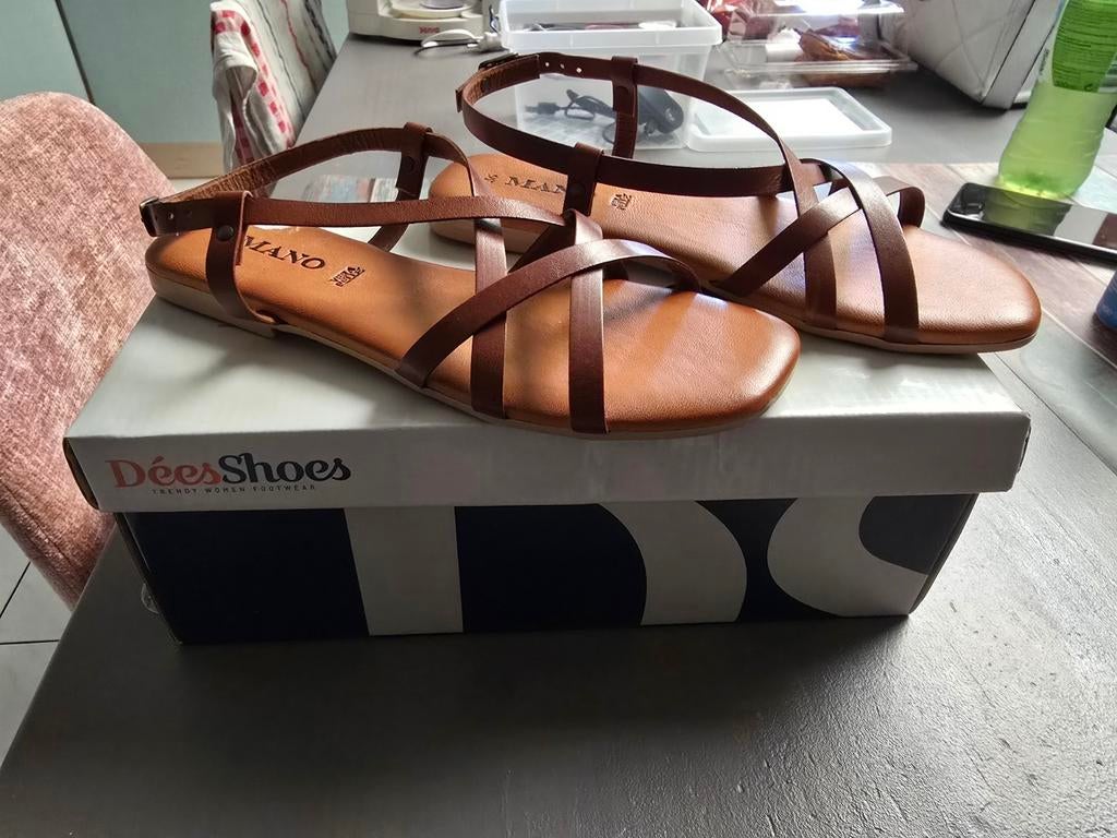 Sandalen Dames, Kleding | Dames, Schoenen, Ophalen, Zo goed als nieuw, Bruin