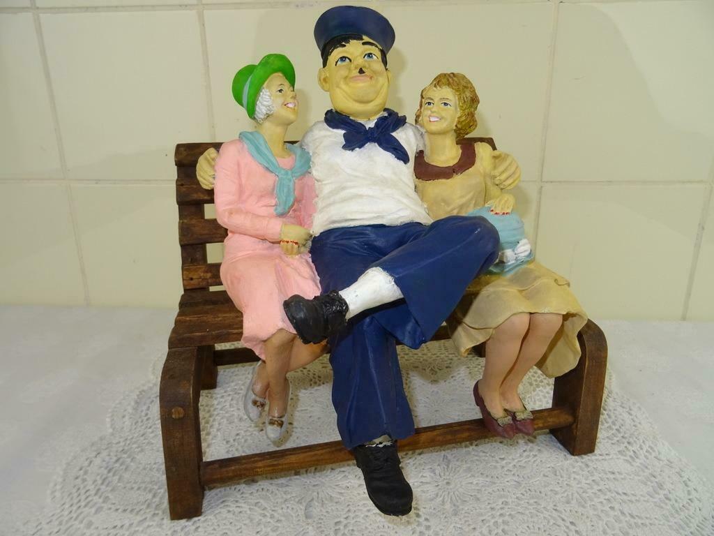 Statue Oliver Hardy statue vintage antique statue curio art, Enlèvement ou Envoi, Comme neuf, Humain