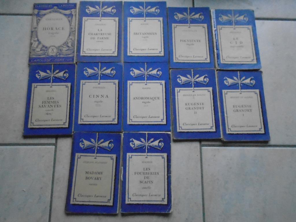 11 "CLASSIQUES LAROUSSE" 1933/COLLECTION, Enlèvement ou Envoi, LAROUSSE