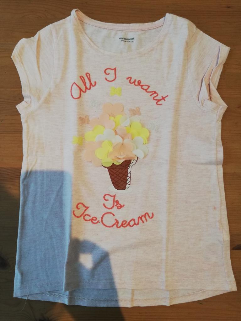T-shirt Vertbaudet fille 10 ans, Autres types, Vertbaudet, Enlèvement, Utilisé