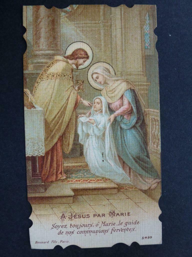 bidprentje Communion Solennelle Menin 1921 Elie Desseyn, Verzamelen, Verzenden, Bidprentje