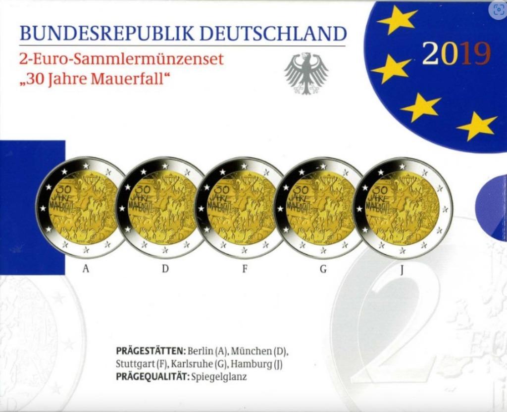 2 euros Allemagne 2019 Mauerfall BE sous blister, Enlèvement ou Envoi, Allemagne, 2 euros
