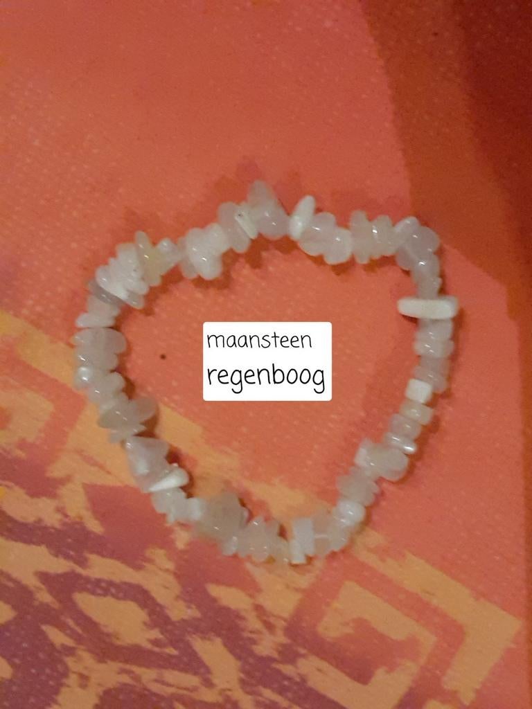splitarmband regenboog maansteen, Ophalen of Verzenden, Nieuw