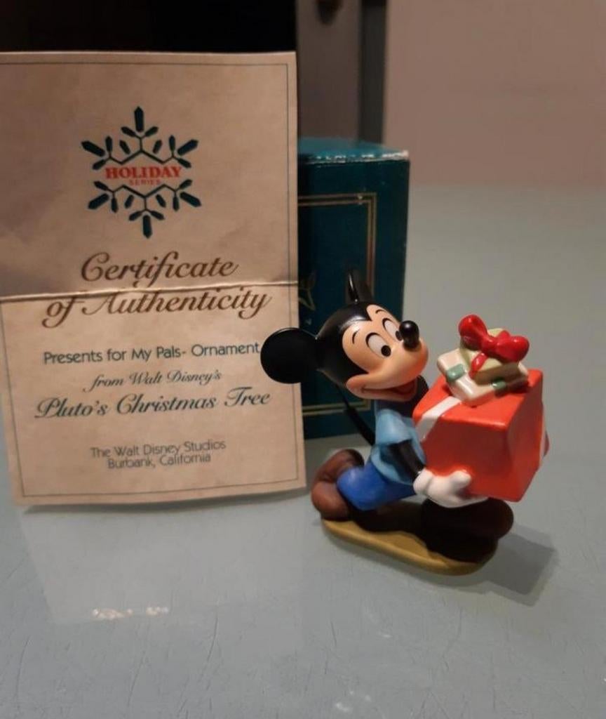 Wdcc Mickey Mouse Present For My Pals Ornament, Verzamelen, Ophalen of Verzenden, Mickey Mouse