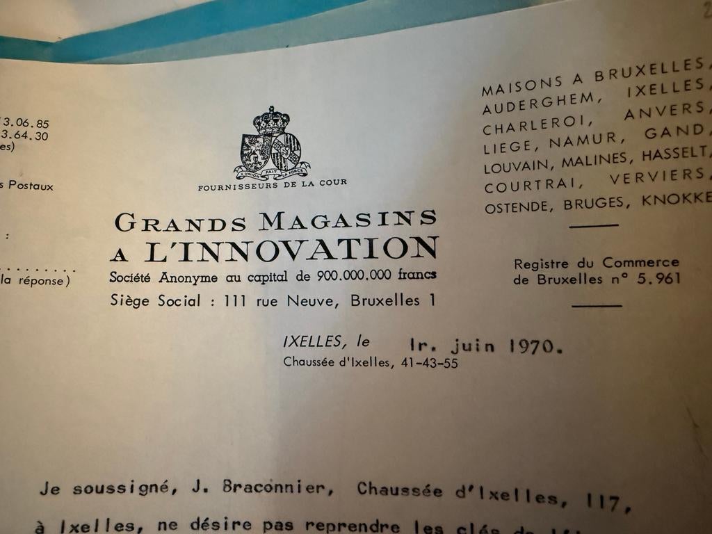 WARENHUIS HEEFT EEN INNOVATIECERTIFICAAT, 1970, Verzenden