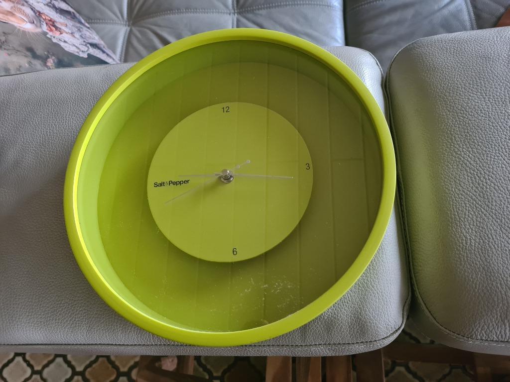moderne wandklok Salt & Pepper 30cm, Enlèvement, Comme neuf, Horloge murale