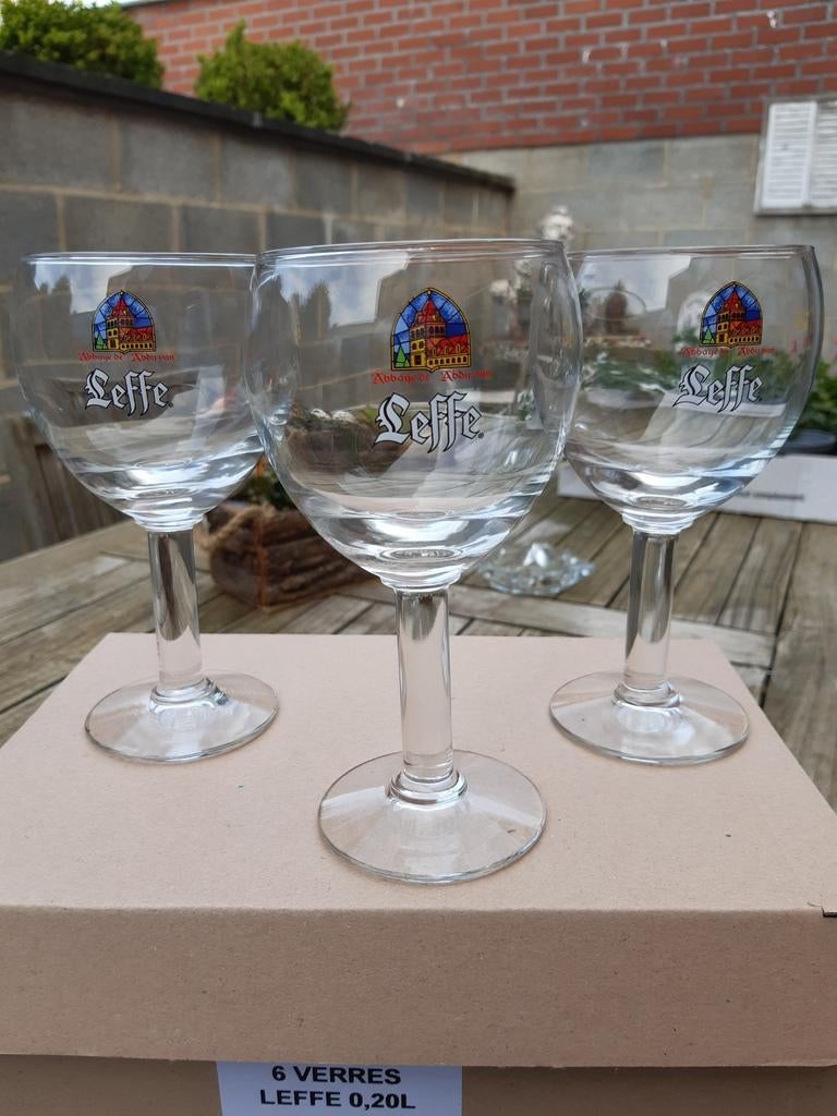 Verres Leffe 20 cl, Enlèvement ou Envoi, Comme neuf