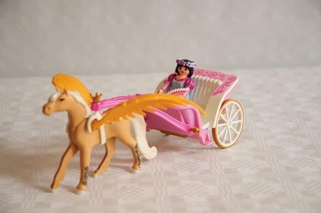 Playmobil koets met pegasus, Kinderen en Baby's, Speelgoed | Playmobil, Ophalen, Zo goed als nieuw