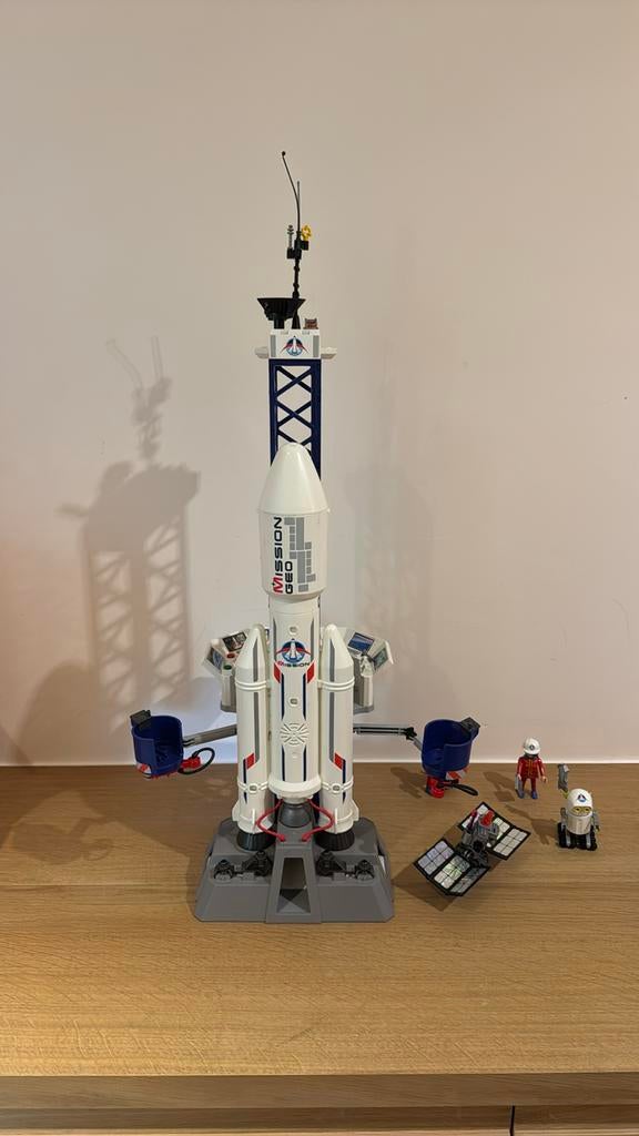 Playmobil Lanceerbasis met raket 6195, Kinderen en Baby's, Speelgoed | Playmobil, Ophalen, Gebruikt