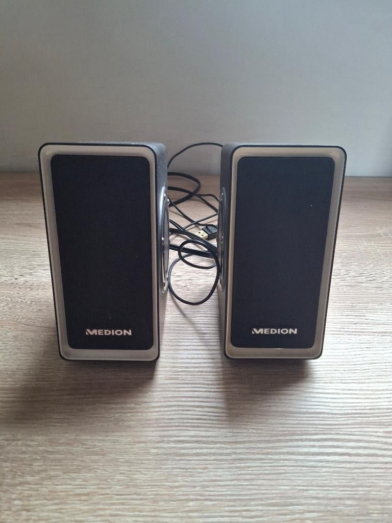 PC boxen, Computers en Software, Pc speakers, Ophalen, Gebruikt, Medion