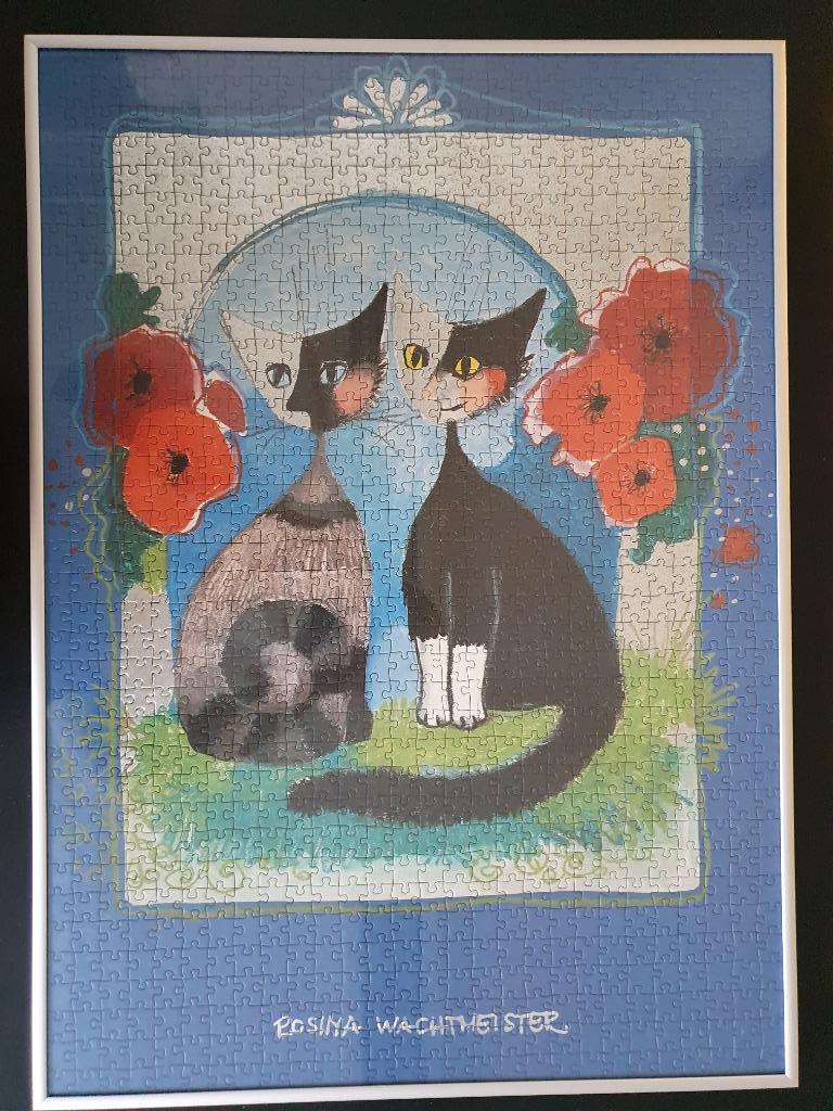 Legpuzzel met katten van Rosina Wachtmeister, Ophalen, 500 t/m 1500 stukjes, Zo goed als nieuw, Legpuzzel