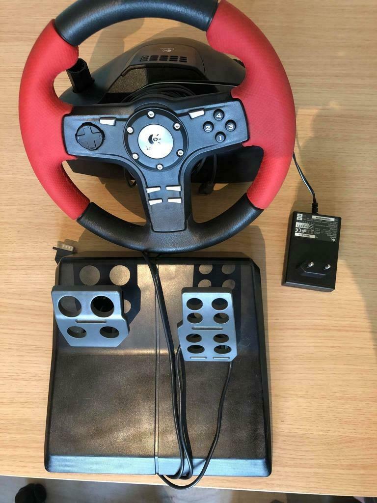 logitech racestuur en pedalen, Enlèvement ou Envoi, Utilisé
