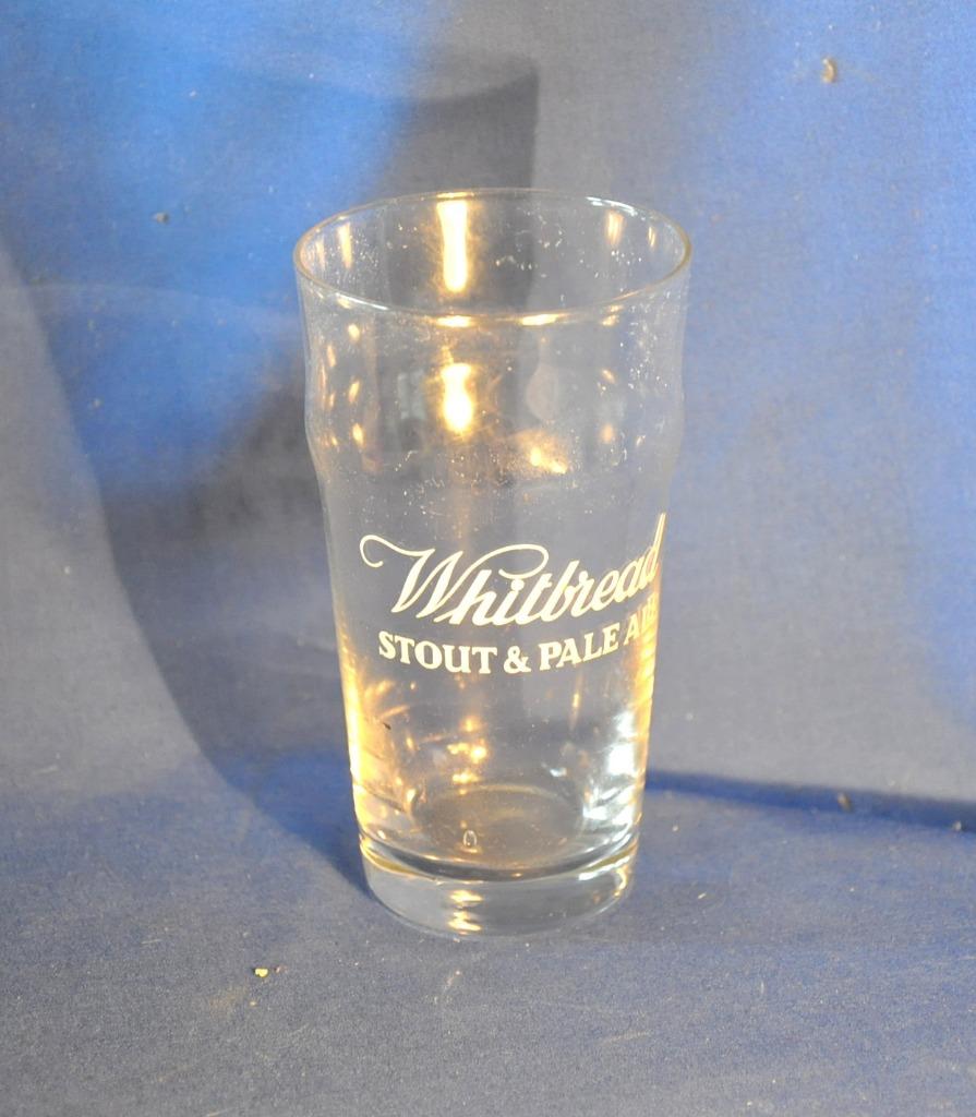 ancien verre whitbread stout & pale ale, Enlèvement ou Envoi, Utilisé, Verre ou Verres, Autres marques