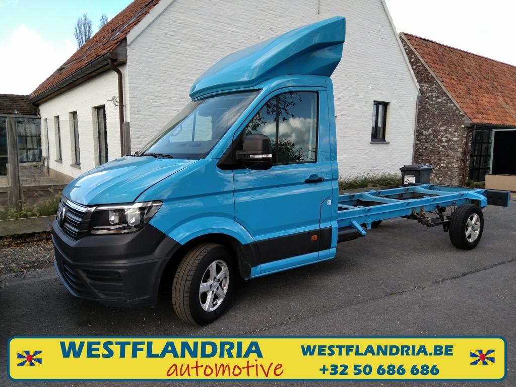 VW Crafter chassis cabine 2018, Auto's, Euro 6, Volkswagen, Bedrijf, Dealer onderhouden