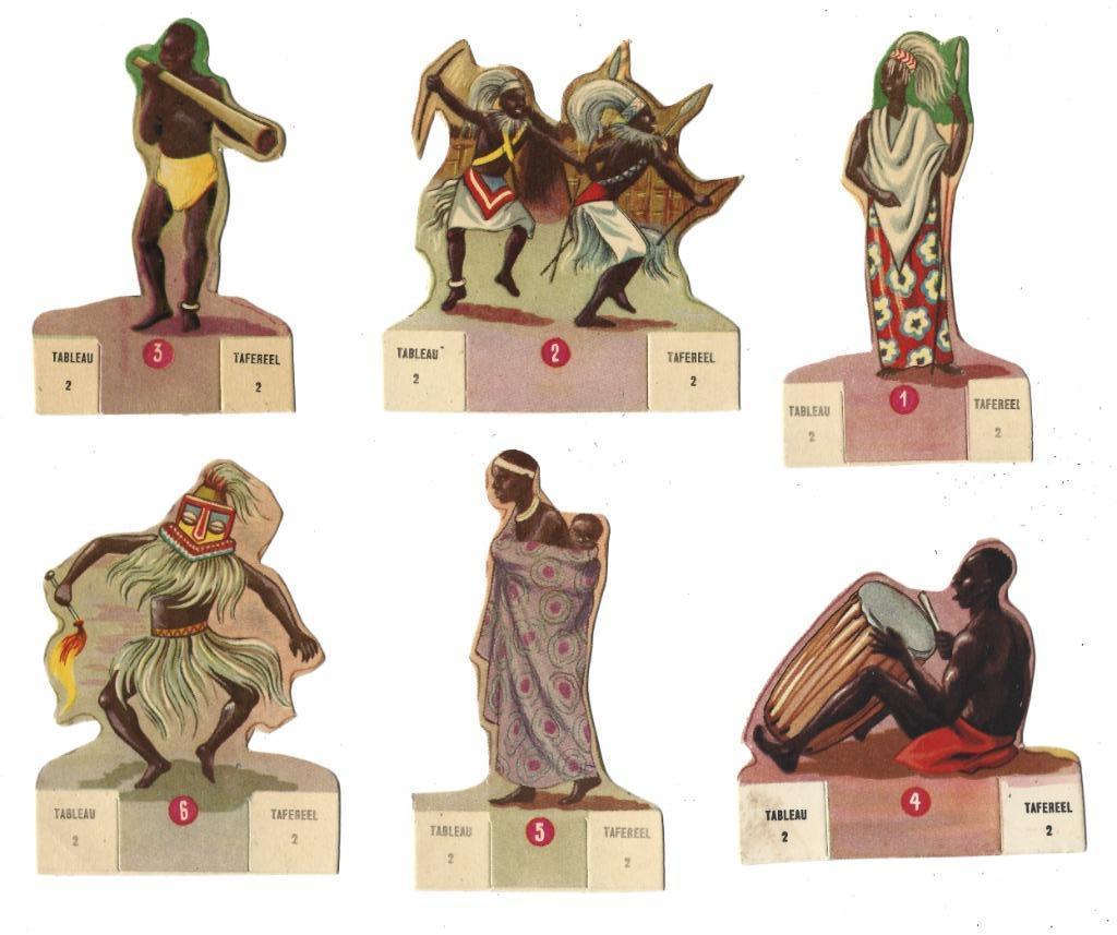 10 x FRANCO SUISSE  /  Congo tafereel 2  /  nr 1 tot nr 10, Gravure, 1960 à 1980, Envoi, Étranger