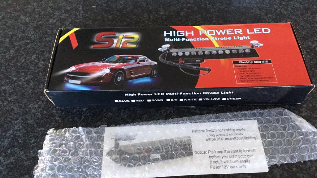 12 V led flitser  oranje, Auto-onderdelen, Ophalen of Verzenden, Nieuw