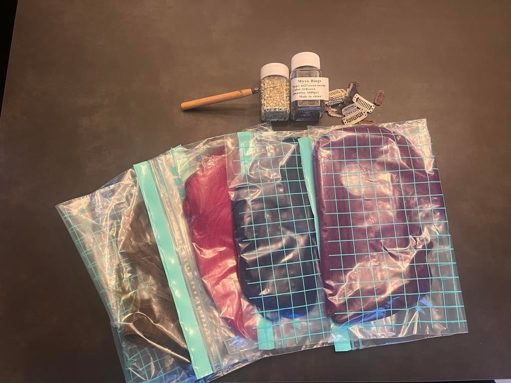 Grote partij kleurrijke clip in extensions, Ophalen, Nieuw