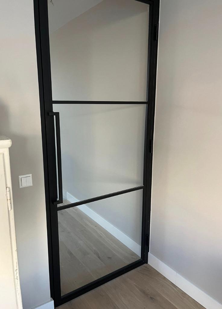 Stalen deur met kozijn | Binnendeur | Kant-en-klaar, 80 tot 100 cm, Binnendeur, Nieuw, Ophalen of Verzenden