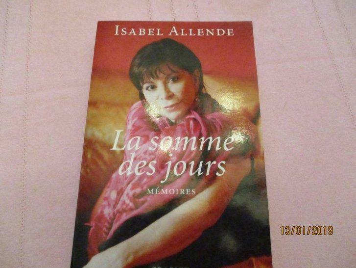 Livre "La somme des jours". Isabel ALLENDE., Enlèvement ou Envoi, Utilisé