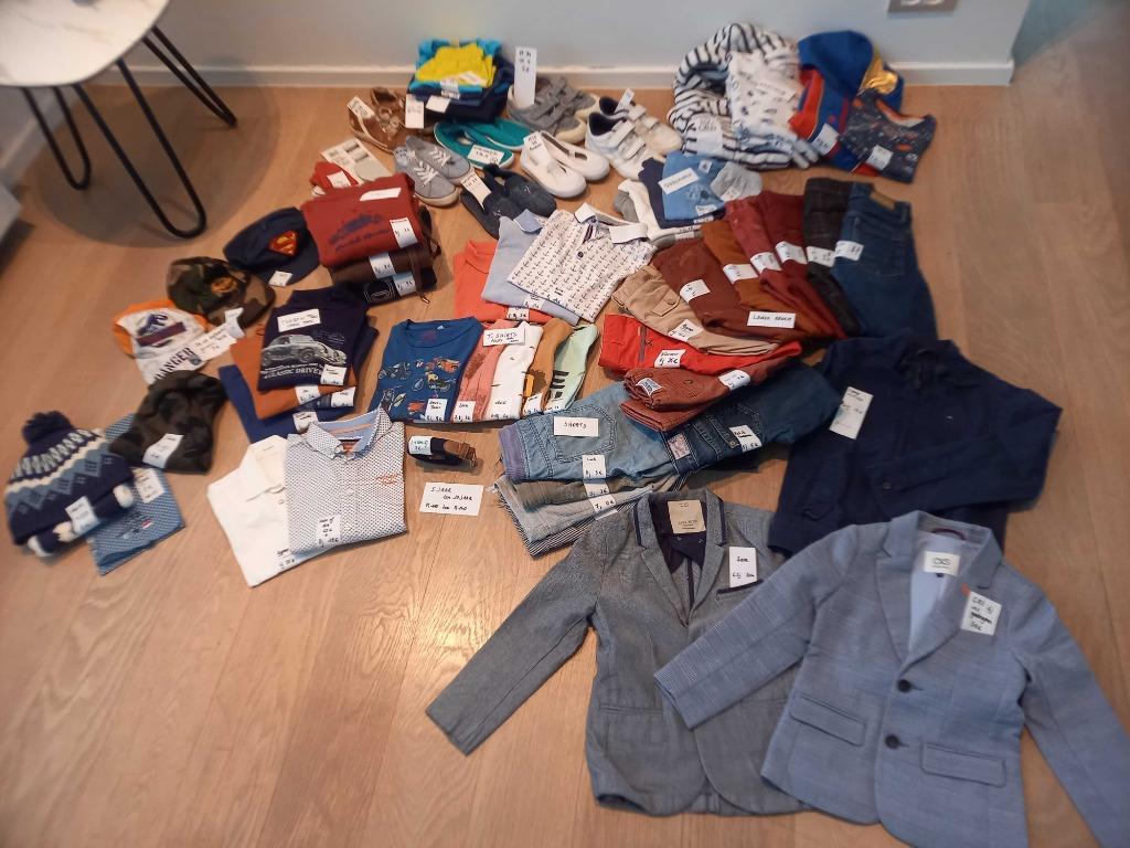 Merkkledij jongens 5 tem 10 jaar M110 tem 140 Tommy, CKS..., Kinderen en Baby's, Kinderkleding | Maat 128, Zo goed als nieuw, Jongen