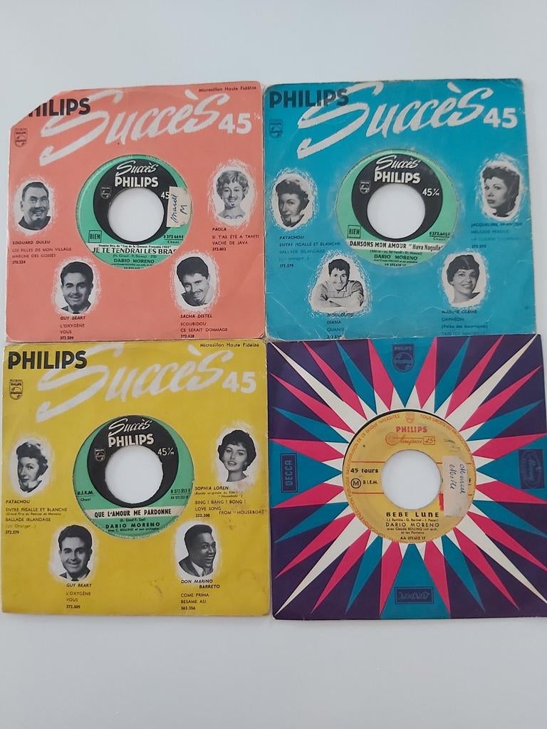 Dario Moreno, Cd's en Dvd's, Vinyl Singles, Gebruikt, Wereldmuziek, 7 inch, Single