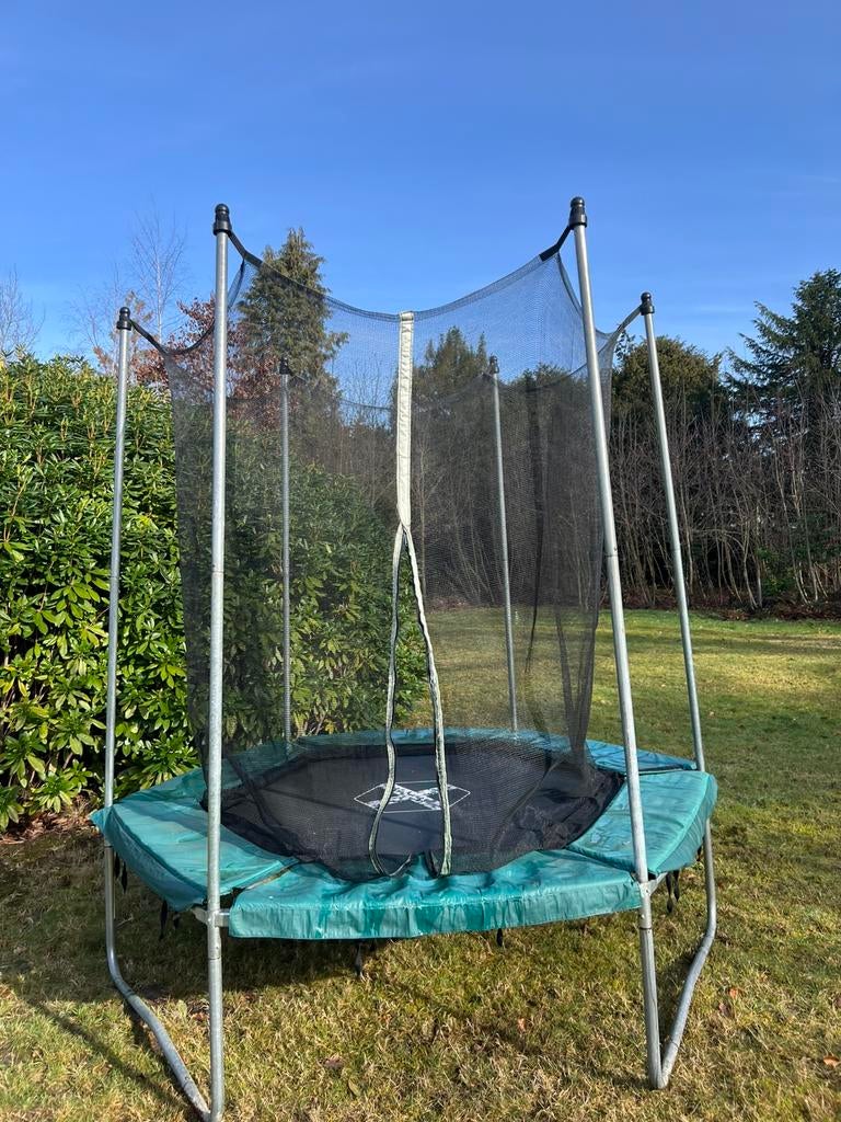 Trampoline 240 avec filet de protection, Enlèvement, Comme neuf