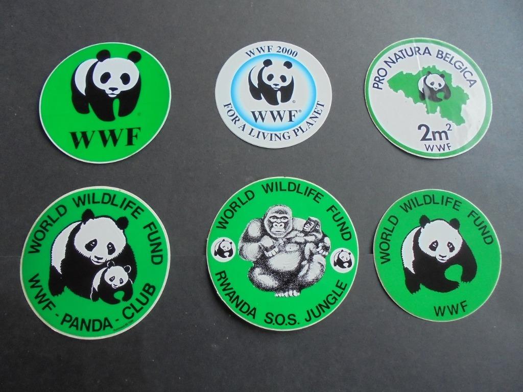 Stickers WWF Panda, Verzenden, Nieuw, Dier en Natuur