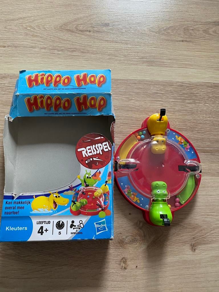 Spel hippo hap, Ophalen, Gebruikt